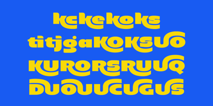 Bold Gauge Outline Font Poster 6