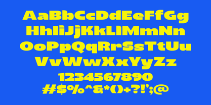 Bold Gauge Outline Font Poster 5