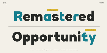 Galcio Font Poster 2