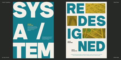 Galcio Font Poster 4