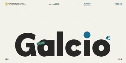 Galcio Font Poster 1