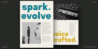 Galcio Font Poster 6