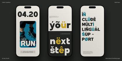 Galcio Font Poster 3