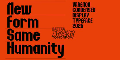 Varenon Font Poster 9