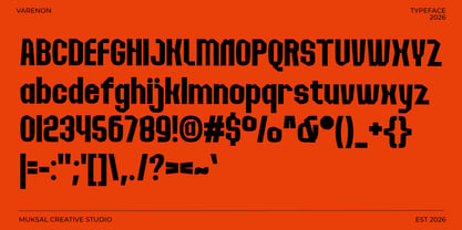 Varenon Font Poster 7