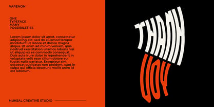 Varenon Font Poster 12