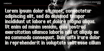 Varenon Font Poster 11