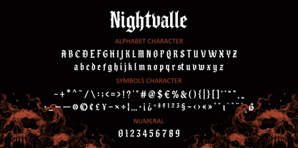 Nightvalle Font Poster 5