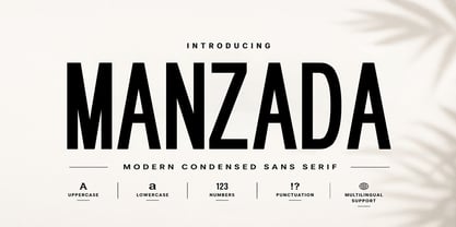 Manzada Font Poster 1