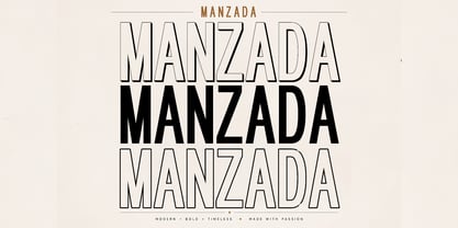 Manzada Font Poster 10