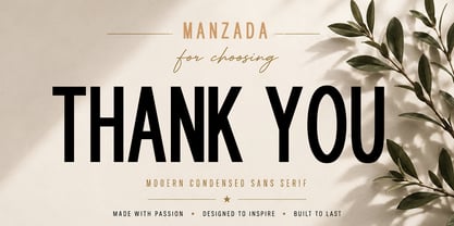 Manzada Font Poster 11
