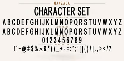 Manzada Font Poster 8