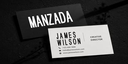 Manzada Font Poster 4