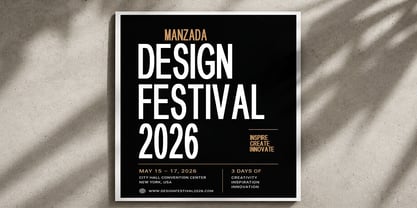 Manzada Font Poster 7