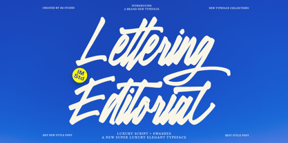 Lettering Editorial Font Poster 1
