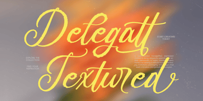 Delegatt  Textured Font Poster 1