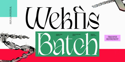Wekfis Batch Font Poster 1