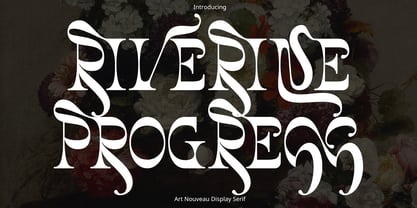 Riverine Progress Font Poster 1