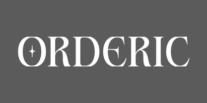 Orderic Font Poster 1