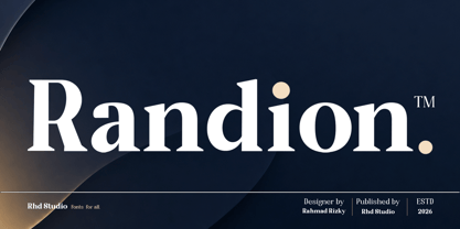 Randion Serif Family Font Poster 1