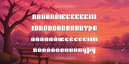 Lumina Lullaby Font Poster 8