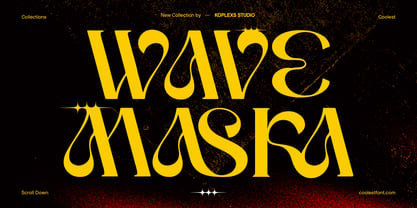 Wave Maska Font Poster 1