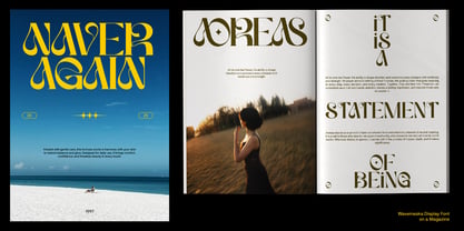 Wave Maska Font Poster 3