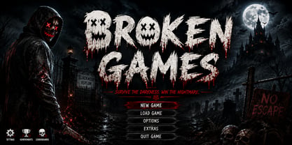 Blood Crimson Font Poster 5