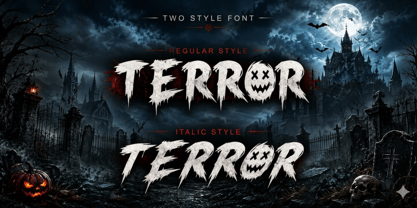 Blood Crimson Font Poster 6