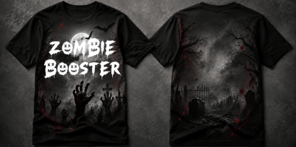 Blood Crimson Font Poster 2