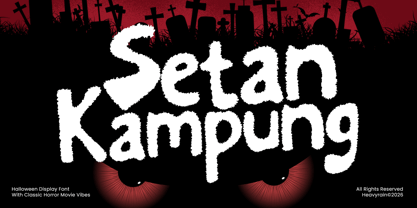 Setan Kampung Font Poster 1