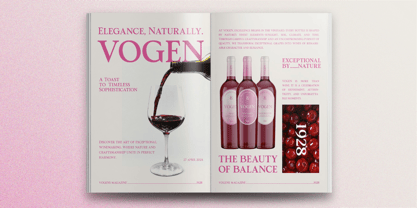 TBJ Pros Vogen Font Poster 11