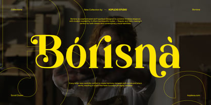 Borisna Font Poster 1