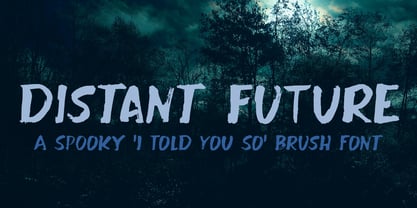 Distant Future Pro Font Poster 1