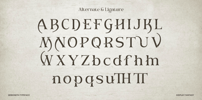 Gebioneth Font Poster 9