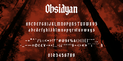 FA Obsidyan Font Poster 3