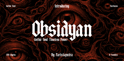 FA Obsidyan Font Poster 1
