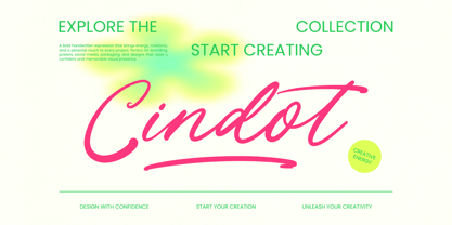 Cindot Font Poster 1