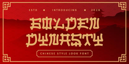 Golden Dynasty Font Poster 1