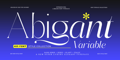 Abigant Font Poster 1
