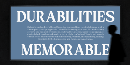 Cadera Font Poster 11