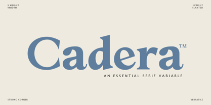 Cadera Font Poster 1