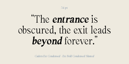 Cadera Font Poster 4
