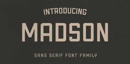 CCS Madson Font Poster 1