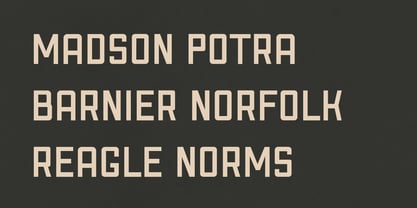 CCS Madson Font Poster 3