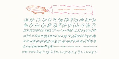 Signof Eighteen Font Poster 6