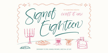 Signof Eighteen Font Poster 1