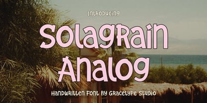 Solagrain Analog Font Poster 1