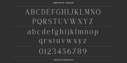 Lunar Type Font Poster 9