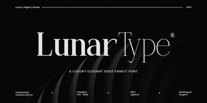 Lunar Type Font Poster 1